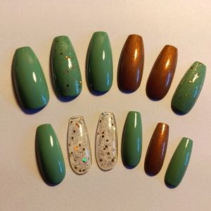 St Patrick's Day Press On Nails - New Hand Painted